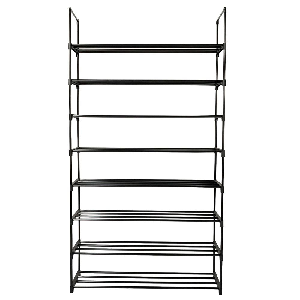 2 Set 4 Tiers Shoe Rack Tower Storage Organizer Gray - Multiple Units