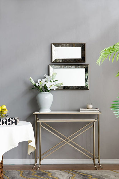 Mirror hanging in bathroom decor
