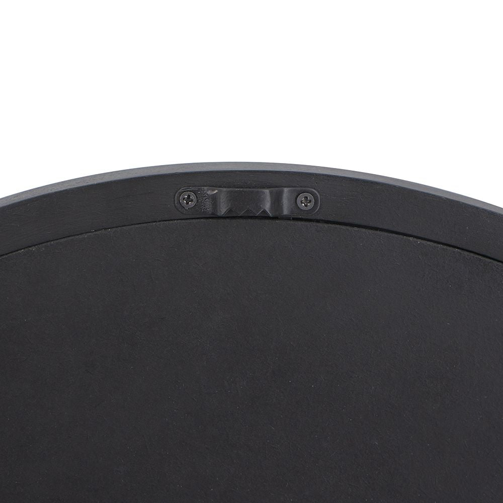 20" x 20" Circle Wall Mirror with Wooden Frame and Black Finish, Wall Mirror for Living Room, Dining Room, Foyer, Bathro image 16