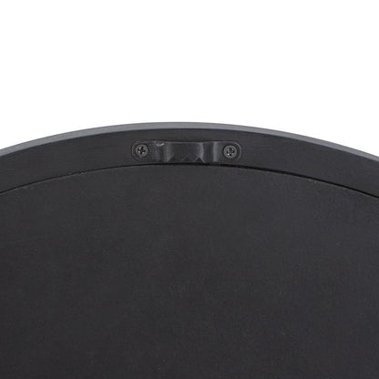 20" x 20" Circle Wall Mirror with Wooden Frame and Black Finish, Wall Mirror for Living Room, Dining Room, Foyer, Bathro image 16