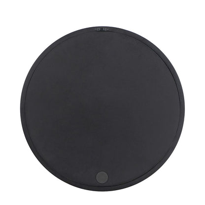 20" x 20" Circle Wall Mirror with Wooden Frame and Black Finish, Wall Mirror for Living Room, Dining Room, Foyer, Bathro image 15