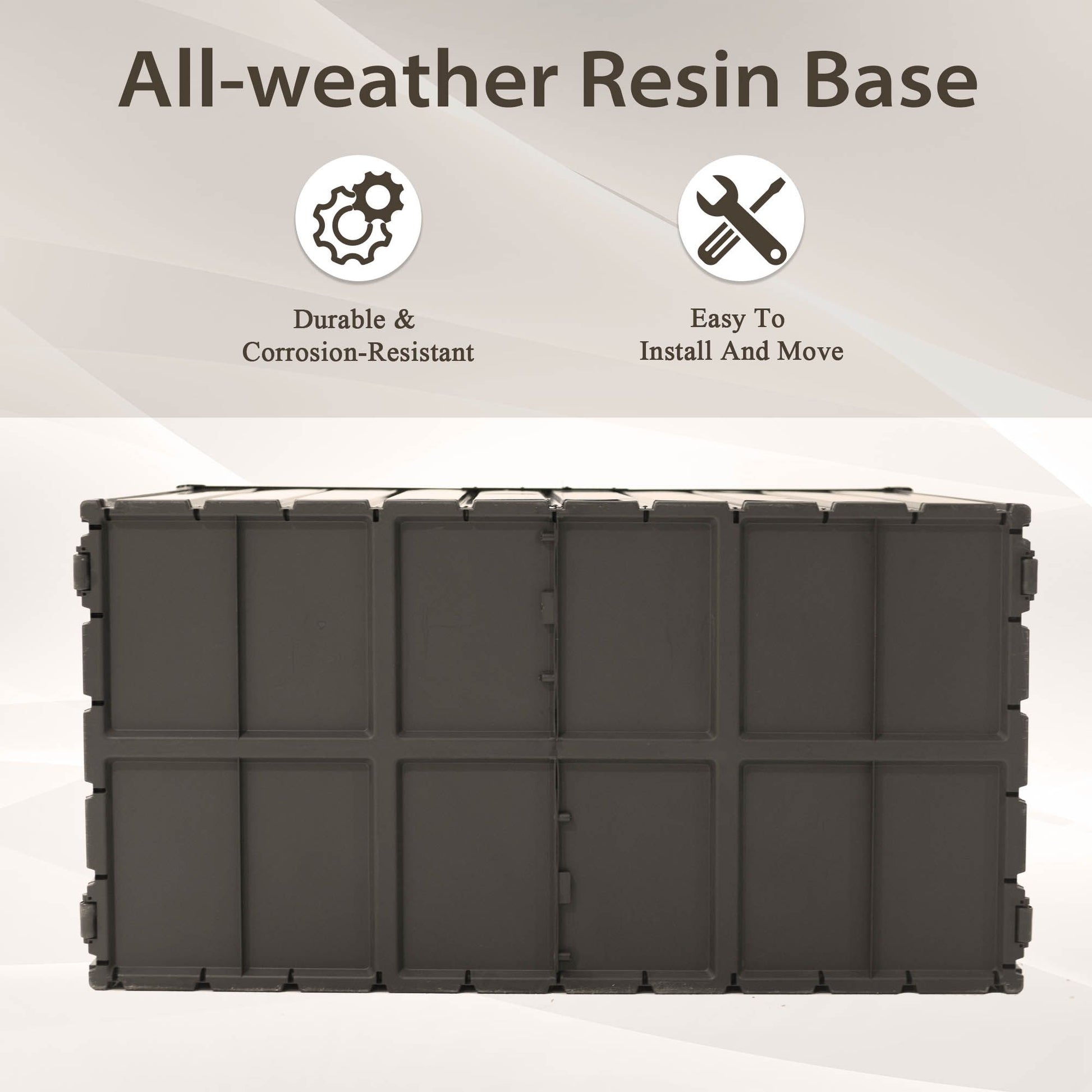 200 Gallon Outdoor Storage Deck Box Waterproof, Large Patio Storage Bin for Outside Cushions, Throw Pillows, Garden Tool image 8