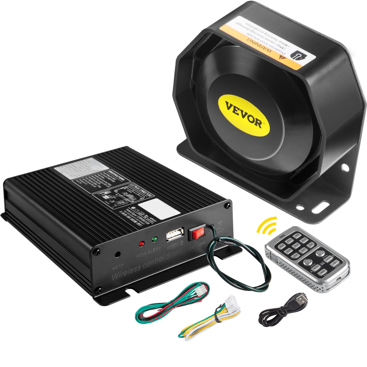 vevor-vehicle-siren-pa-system 200 W / 18 Tones