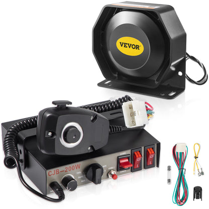 vevor-vehicle-siren-pa-system 200 W / 8 Tones