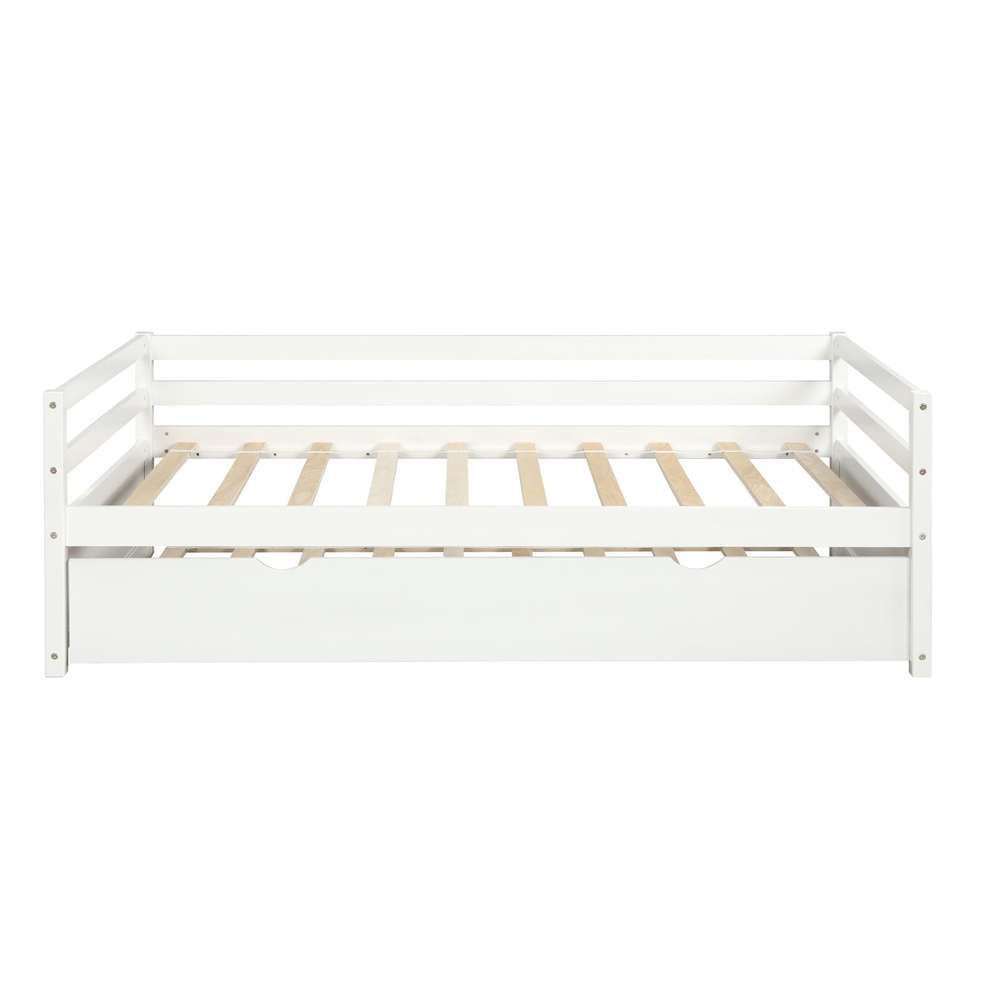 Daybed with Trundle Frame Set, Twin Size, White image 5