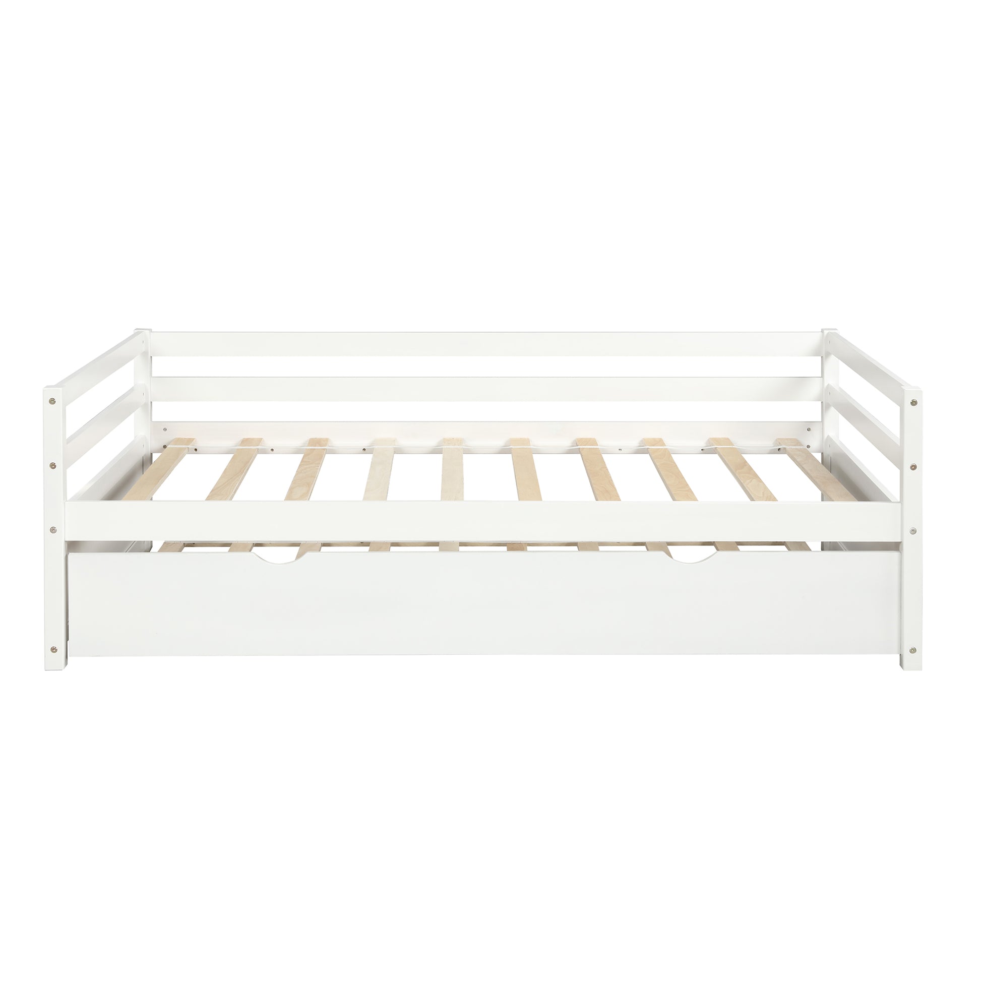 Daybed with Trundle Frame Set, Twin Size, White image 5