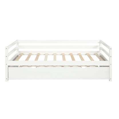Daybed with Trundle Frame Set, Twin Size, White image 5