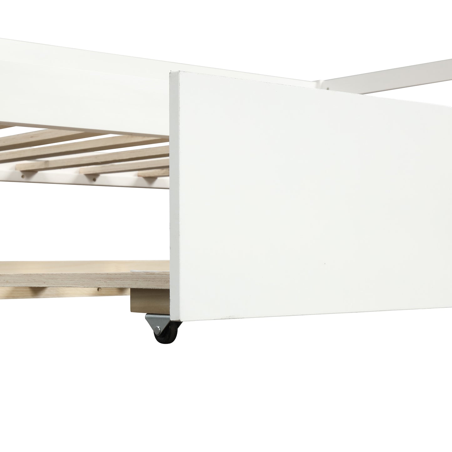 Daybed with Trundle Frame Set, Twin Size, White image 7