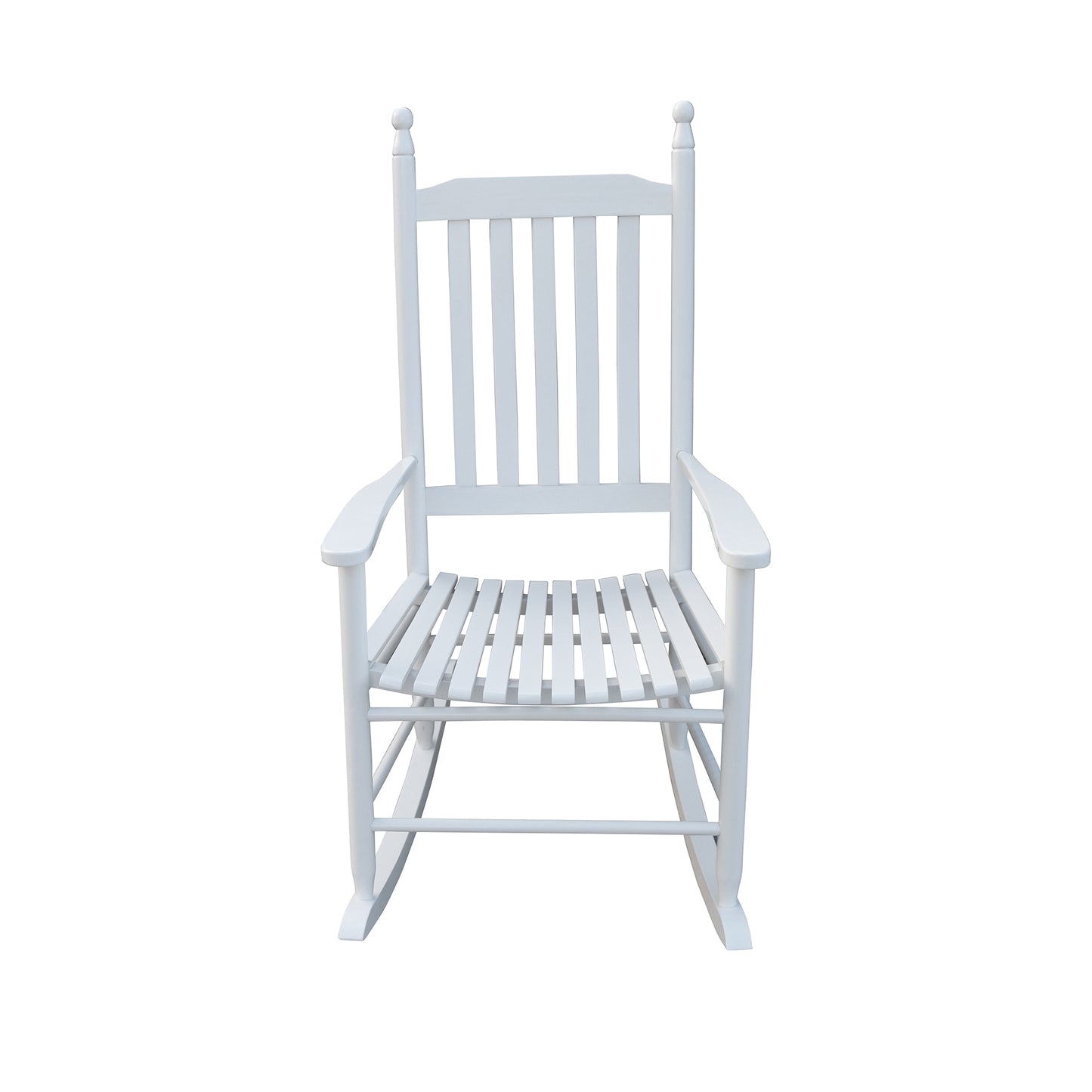 wooden porch rocker chair WHITE, without mat image 3