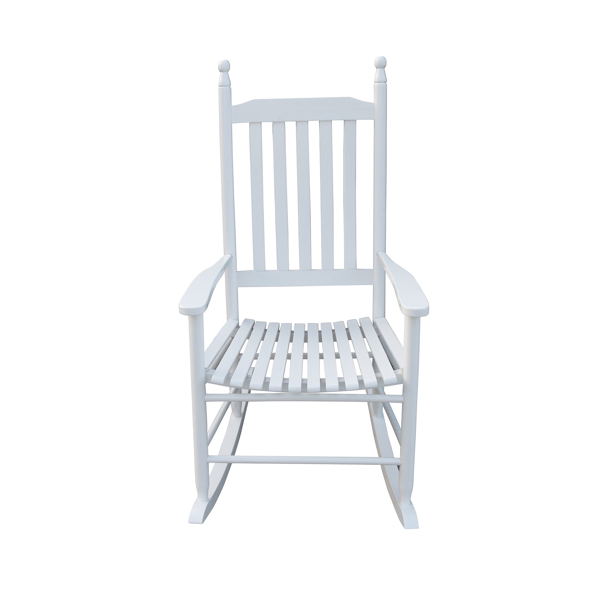 wooden porch rocker chair WHITE, without mat image 3