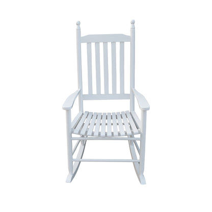 wooden porch rocker chair WHITE, without mat image 3