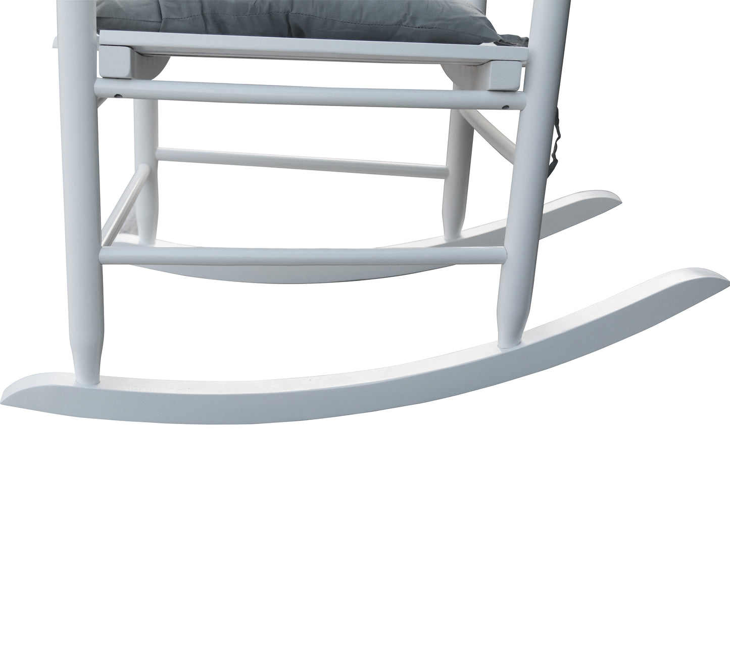 wooden porch rocker chair WHITE, without mat image 6
