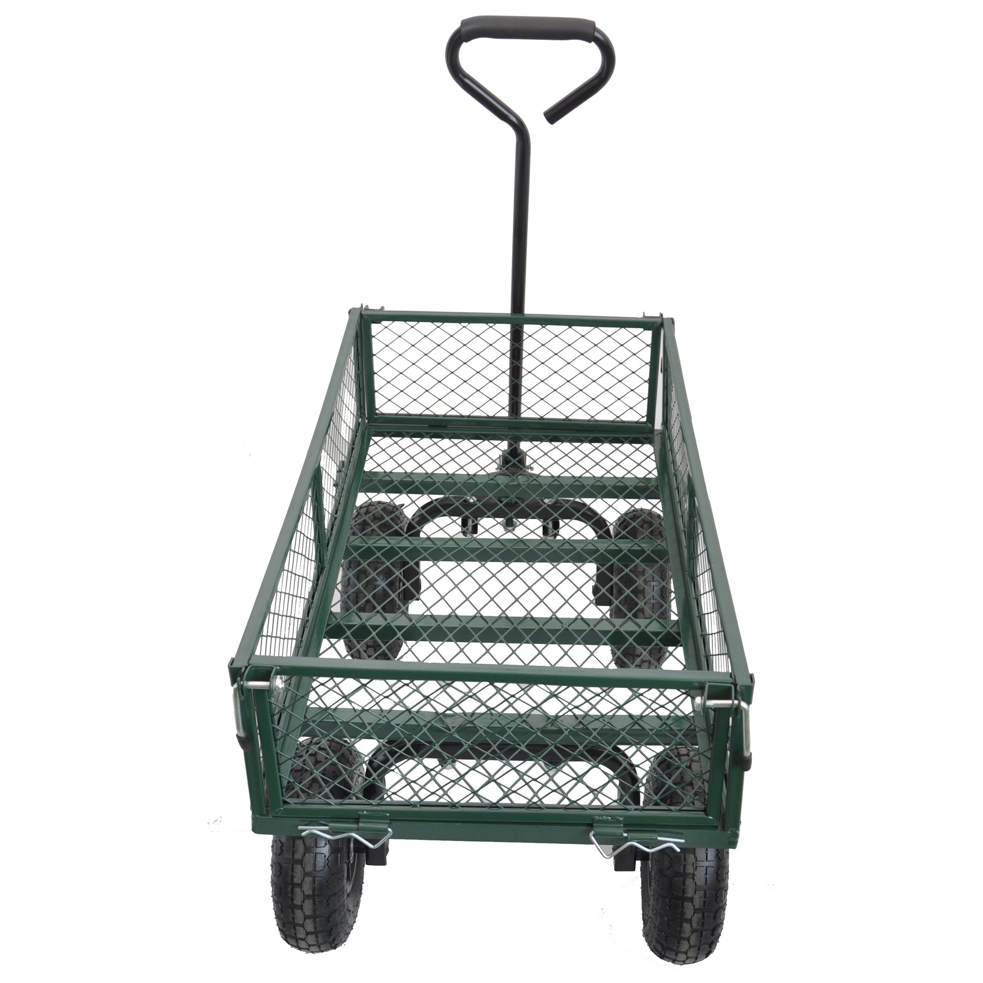 Wagon Cart Garden cart trucks make it easier to transport firewood (green) image 2