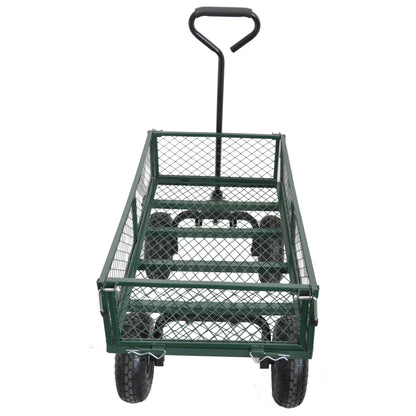 Wagon Cart Garden cart trucks make it easier to transport firewood (green) image 2
