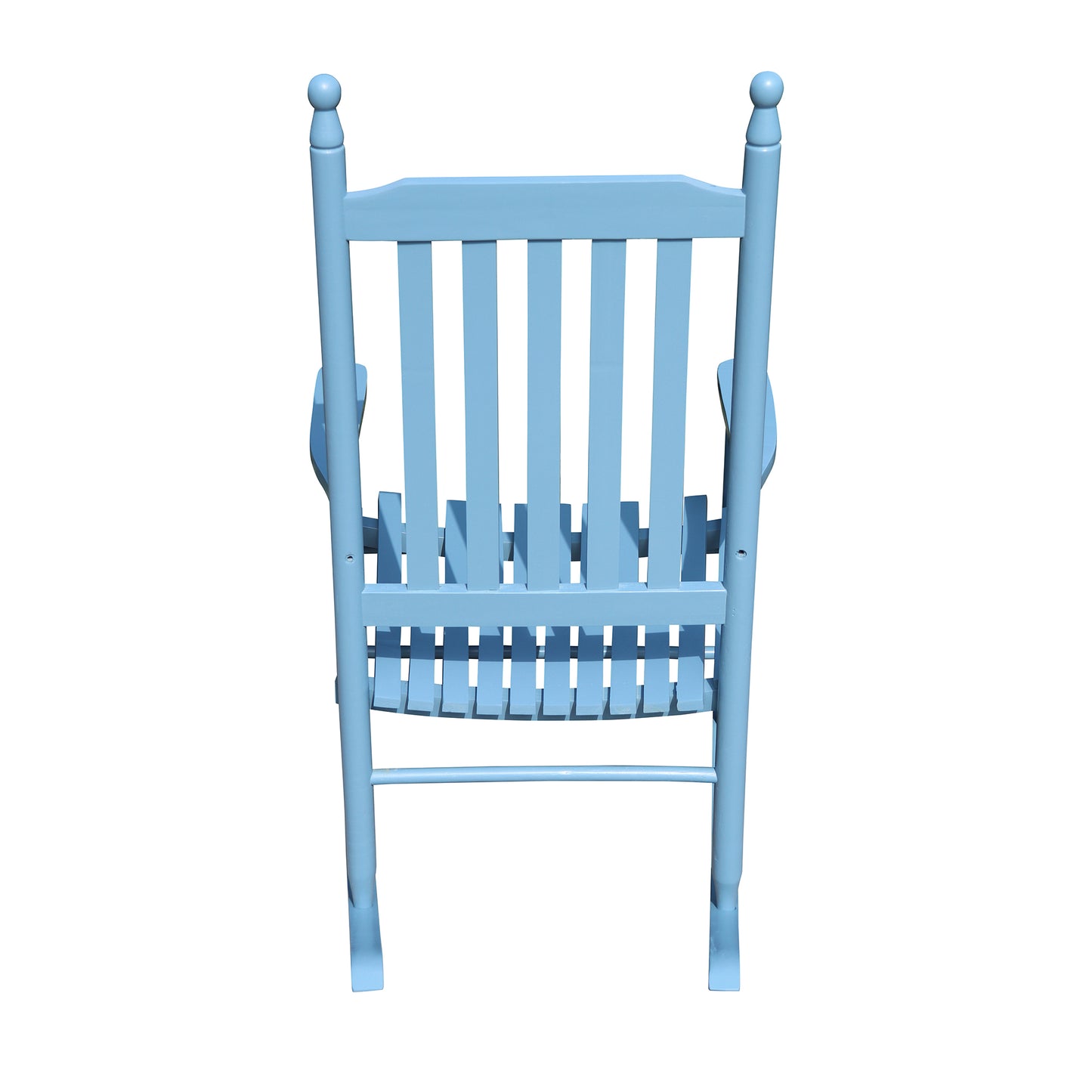 wooden porch rocker chair blue image 3