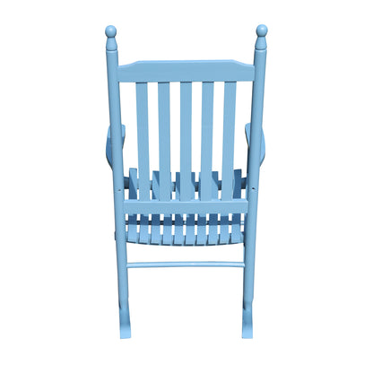 wooden porch rocker chair blue image 3
