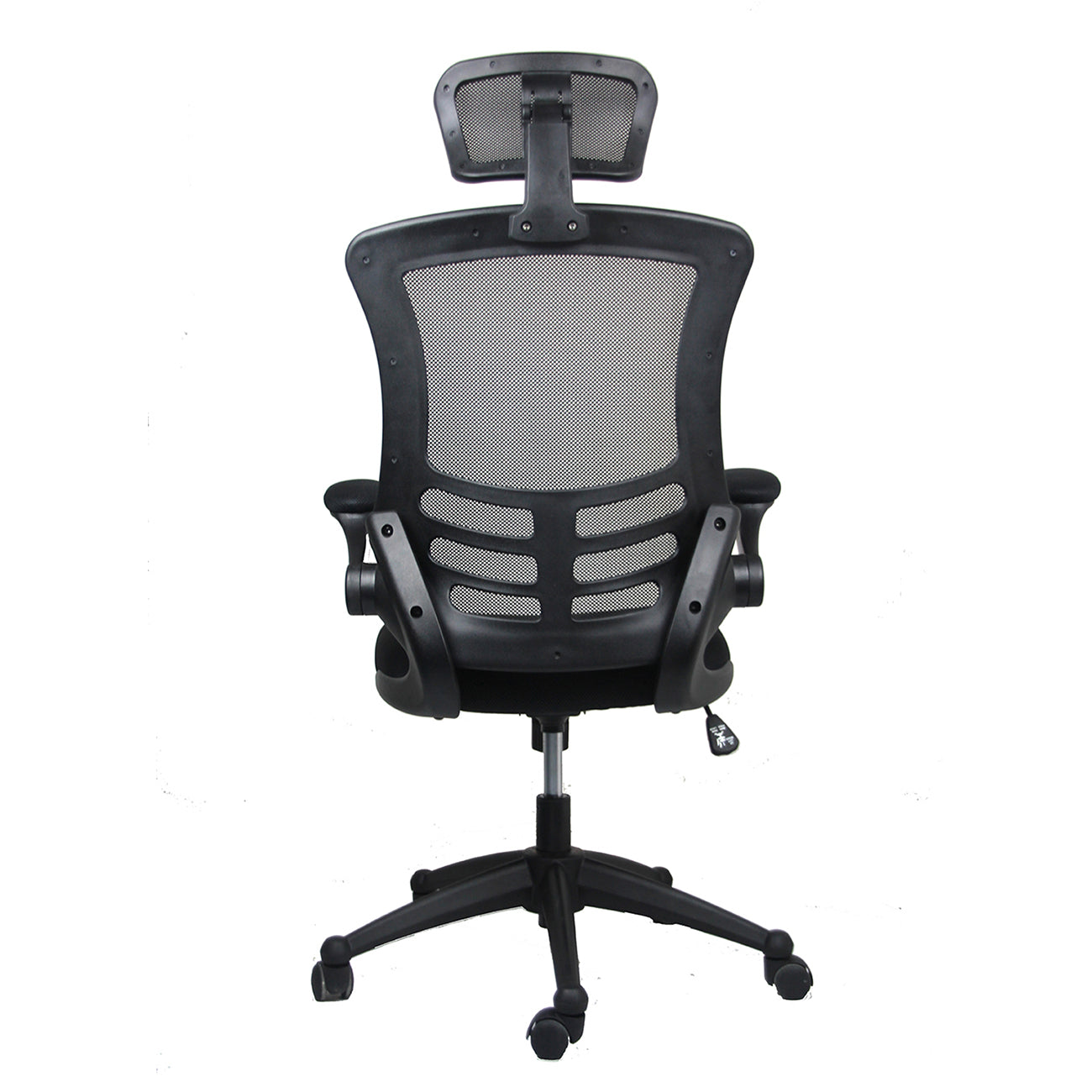 Techni Mobili Modern High-Back Mesh Executive Office Chair with Headrest and Flip-Up Arms, Black image 5