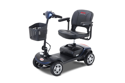 Four wheels Compact Travel Mobility Scooter with 300W Motor for Adult-300lbs, BLUE image 8