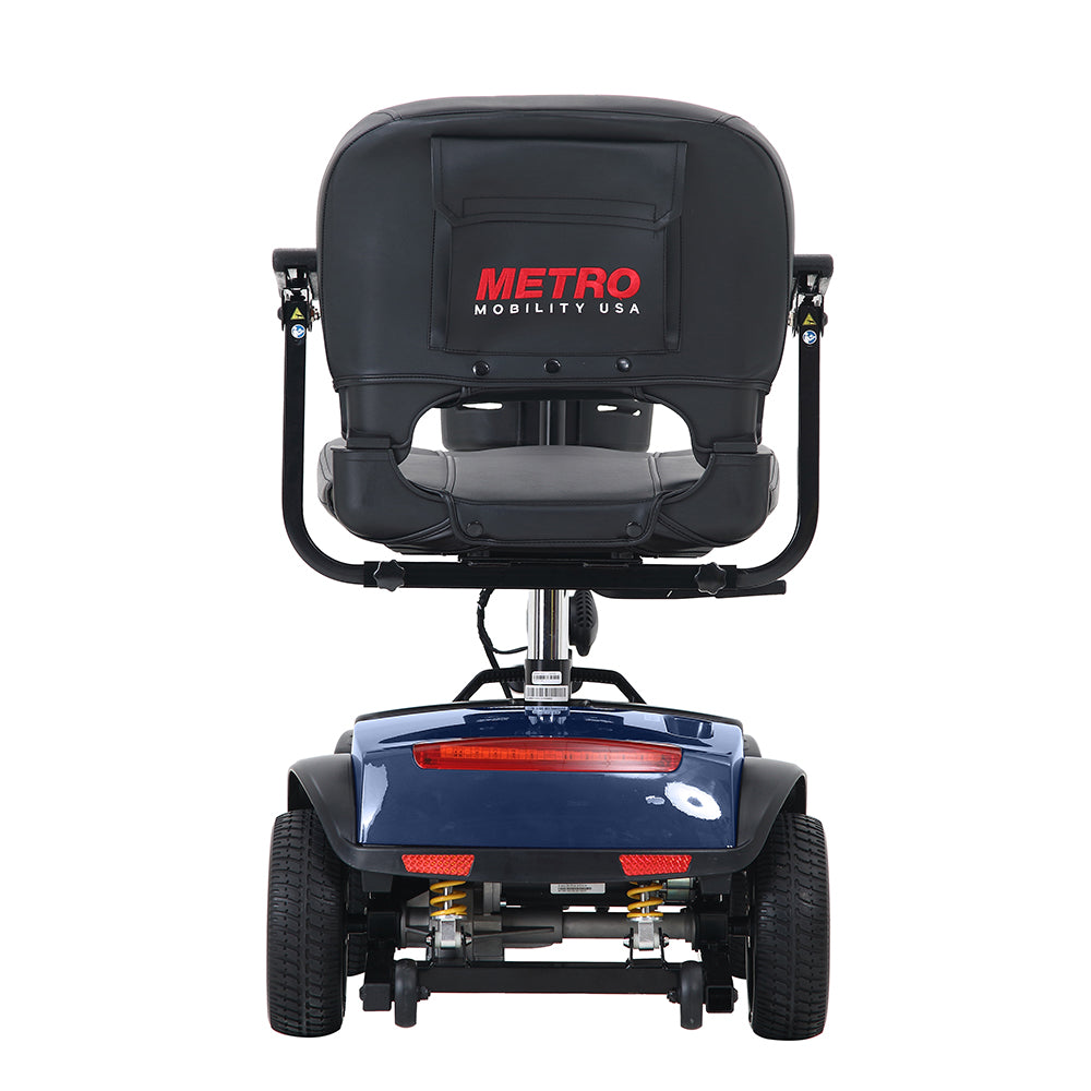 Four wheels Compact Travel Mobility Scooter with 300W Motor for Adult-300lbs, BLUE image 6