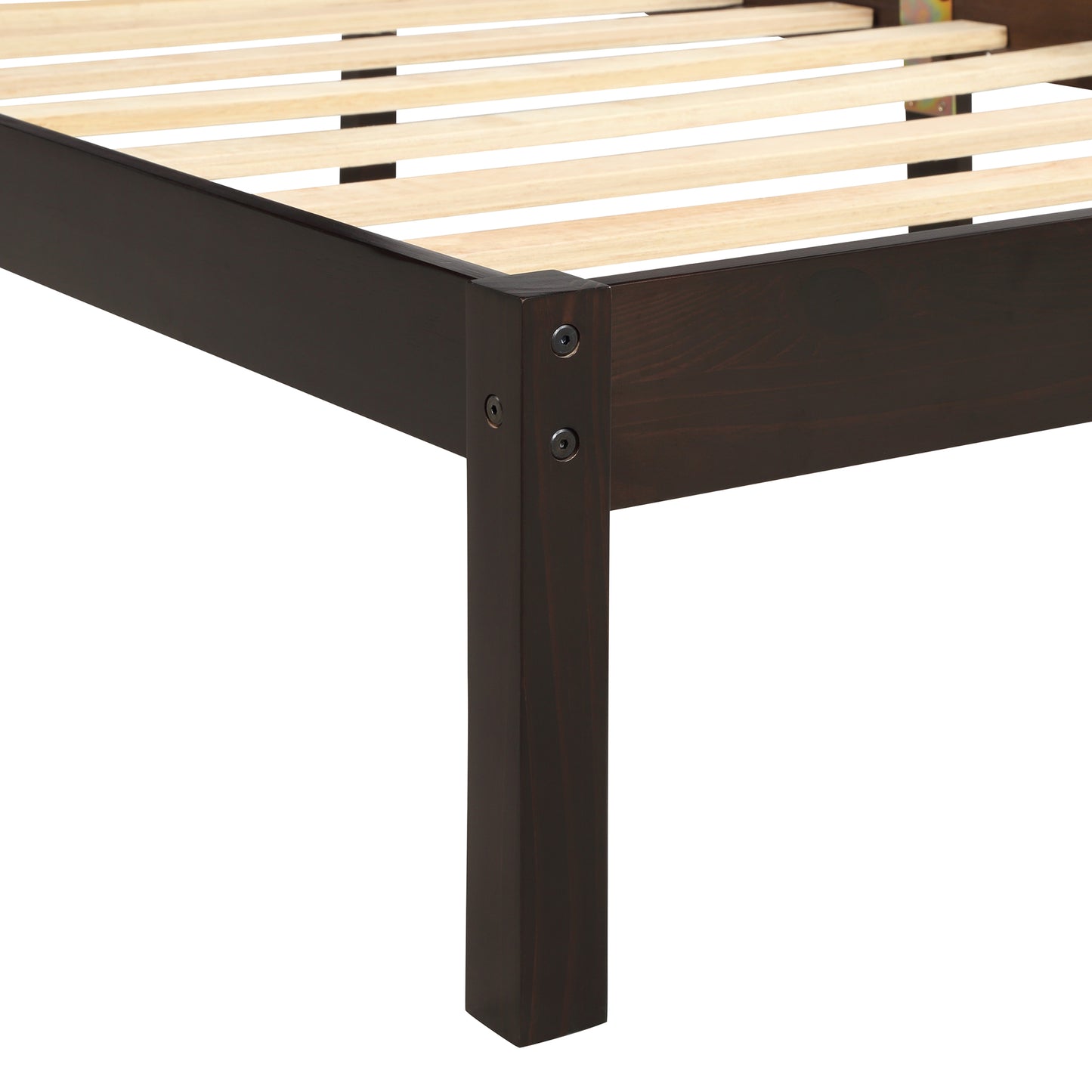 Platform Bed Frame with Headboard, Wood Slat Support, No Box Spring Needed, Queen,Espresso(OLD SKU:WF191420AAP) image 5