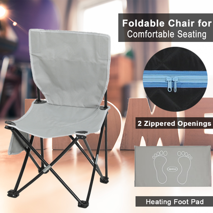 Portable Full Size Black Infrared Sauna tent–Personal Home Spa, with Infrared Panels, Heating Foot Pad,Controller, Foldable Chair,Reading light.Easy to Install.Fast heating, with FCC Certification. image 8
