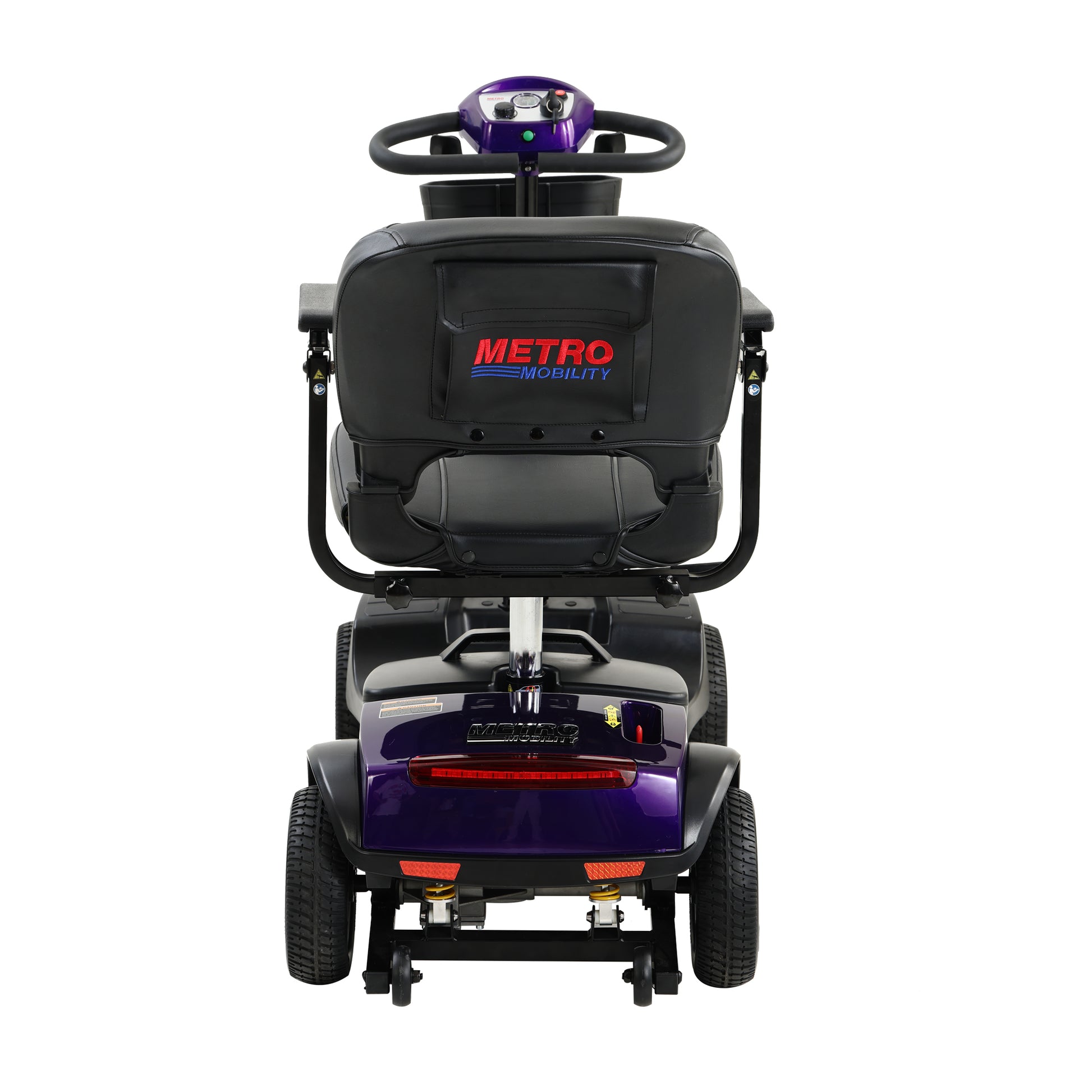 Four wheels Compact Travel Mobility Scooter with 300W Motor for Adult-300lbs, Dark Purple image 9