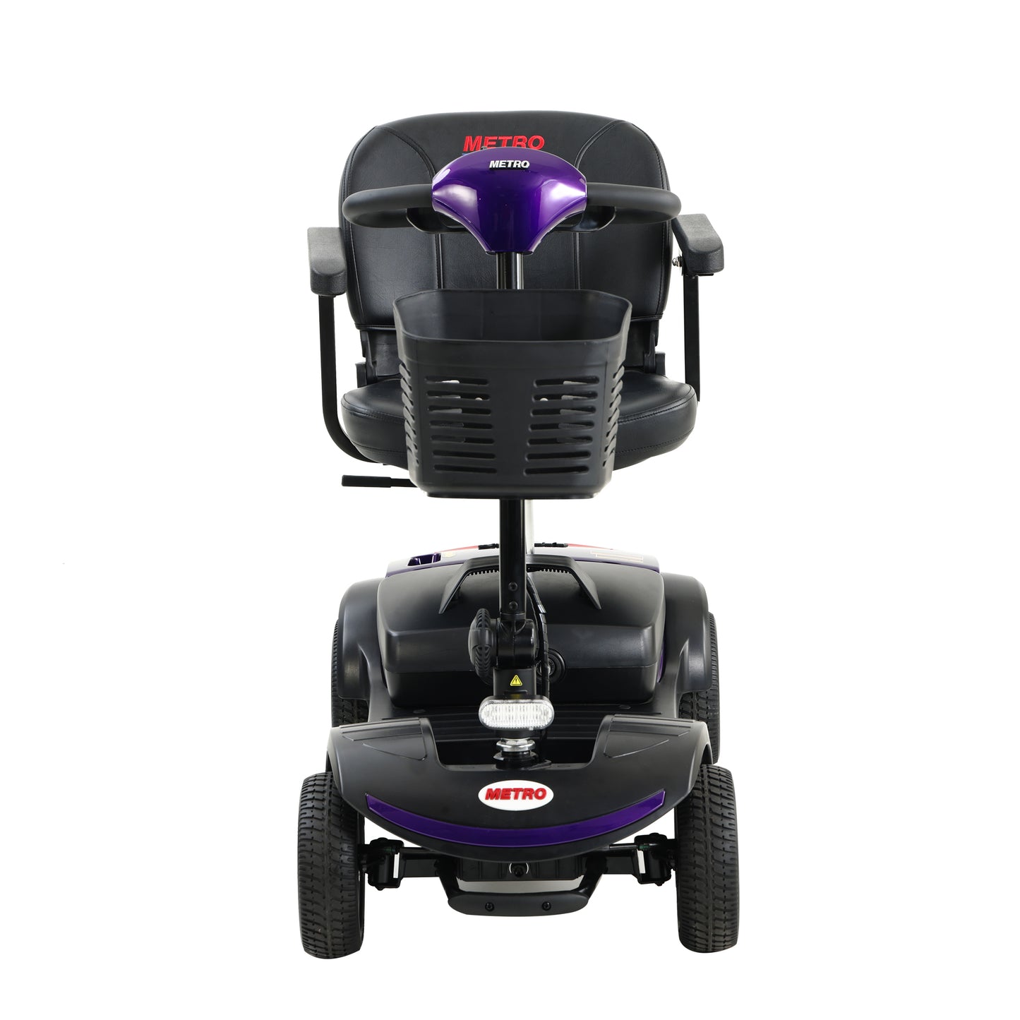 Four wheels Compact Travel Mobility Scooter with 300W Motor for Adult-300lbs, Dark Purple image 5