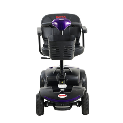 Four wheels Compact Travel Mobility Scooter with 300W Motor for Adult-300lbs, Dark Purple image 5