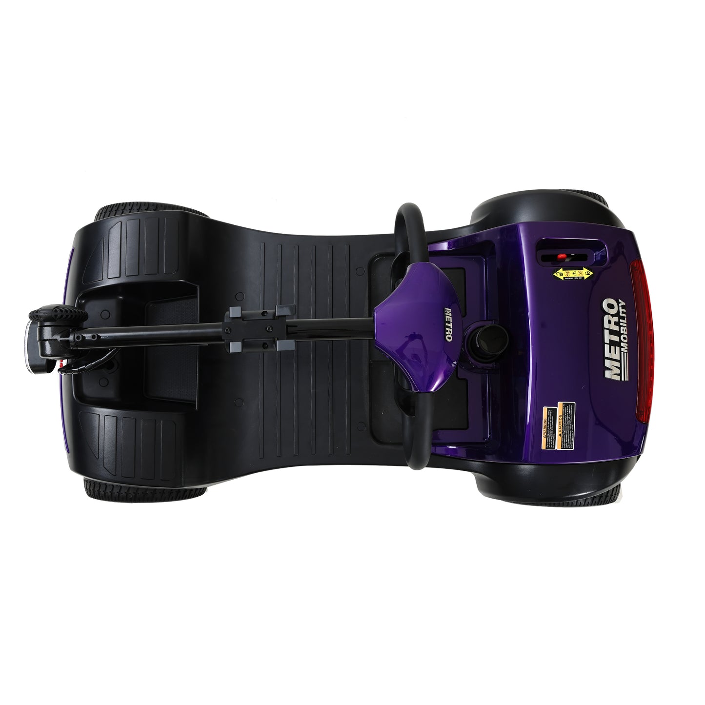 Four wheels Compact Travel Mobility Scooter with 300W Motor for Adult-300lbs, Dark Purple image 2