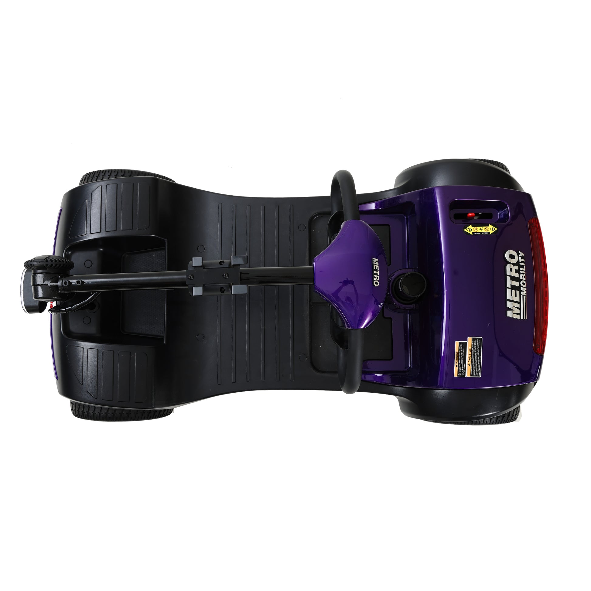 Four wheels Compact Travel Mobility Scooter with 300W Motor for Adult-300lbs, Dark Purple image 2