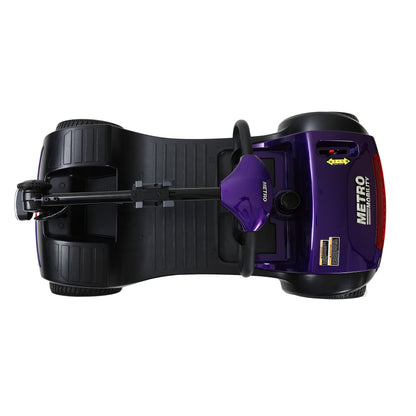 Four wheels Compact Travel Mobility Scooter with 300W Motor for Adult-300lbs, Dark Purple image 2