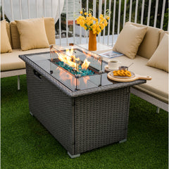 Glass Wind Guard for fire table