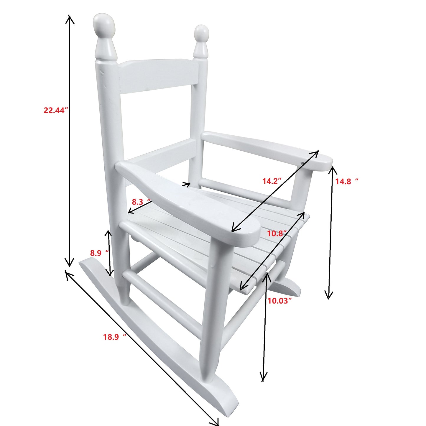 Children's rocking white chair- Indoor or Outdoor -Suitable for kids-Durable image 11