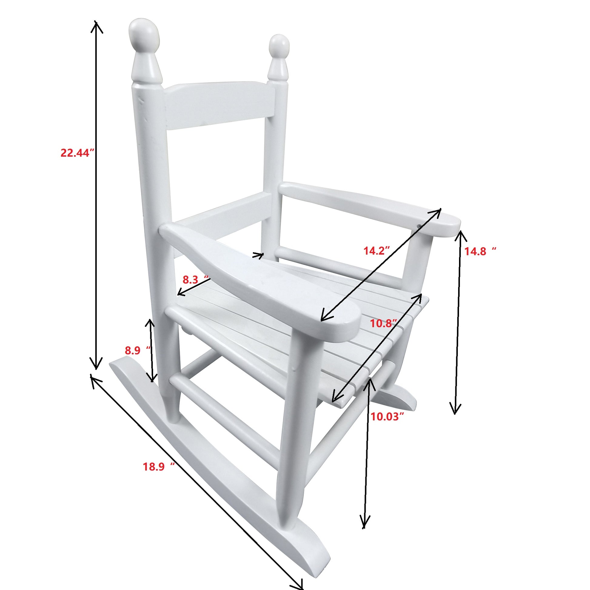 Children's rocking white chair- Indoor or Outdoor -Suitable for kids-Durable image 11