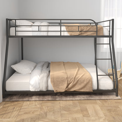 Metal Twin over Full Bunk Bed/ Heavy-duty Sturdy Metal/ Noise Reduced/ Squeak Free/ Wooden Slat/ No Box Spring Needed image 1