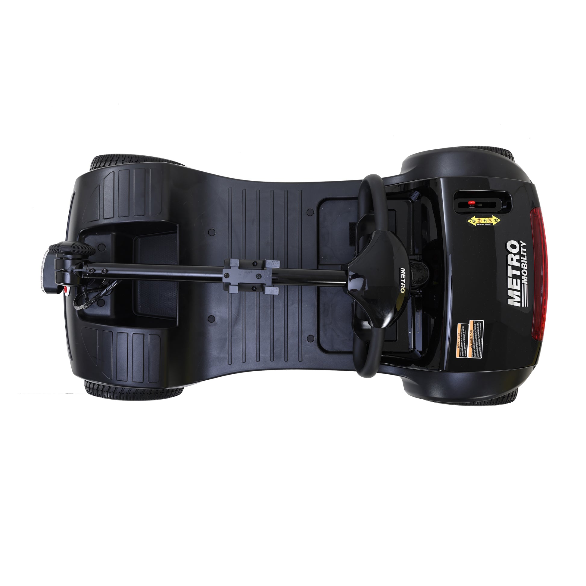 Four wheels Compact Travel Mobility Scooter with 300W Motor for Adult-300lbs, Gloss Black image 10