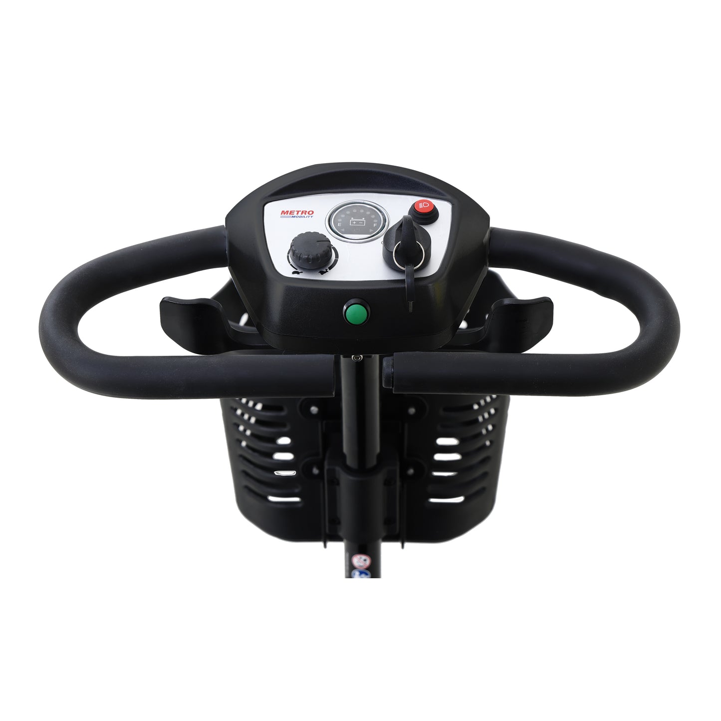 Four wheels Compact Travel Mobility Scooter with 300W Motor for Adult-300lbs, Gloss Black image 9