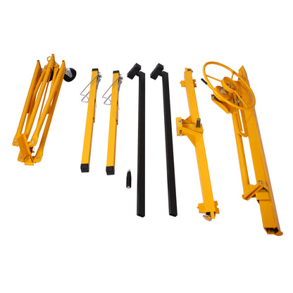 Drywall Lift Panel 11' Lift Drywall Panel Hoist Jack Lifter,yellow image 10