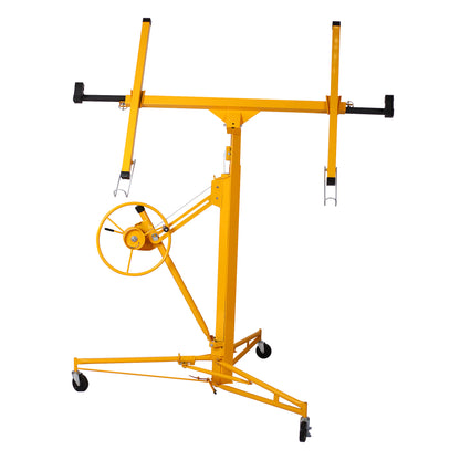 Drywall Lift Panel 11' Lift Drywall Panel Hoist Jack Lifter,yellow image 12