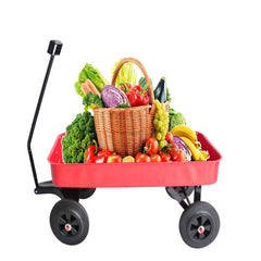 Outdoor Wagon All Terrain Pulling  Air Tires Children Kid Garden