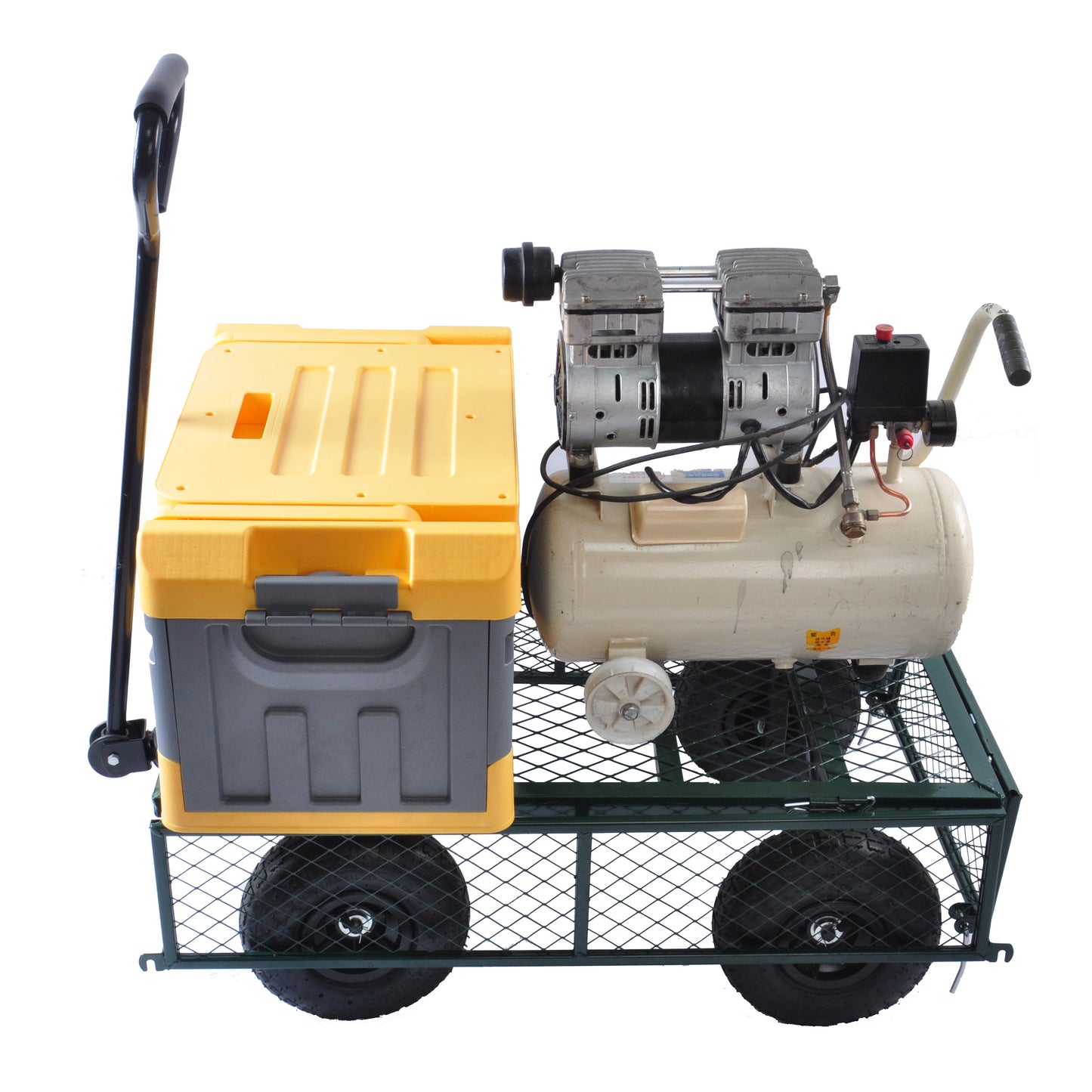 Wagon Cart Garden cart trucks make it easier to transport firewood (green) image 9