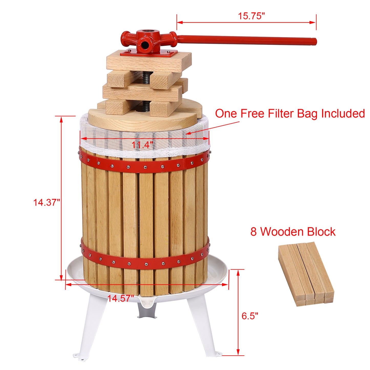 Fruit Wine Press-4.8Gallon/18L image 6