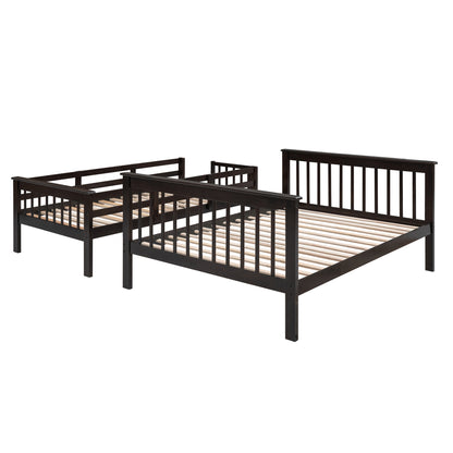 Stairway Twin-Over-Full Bunk Bed with Storage and Guard Rail for Bedroom, Espresso color(OLD SKU:LT000019AAP) image 7