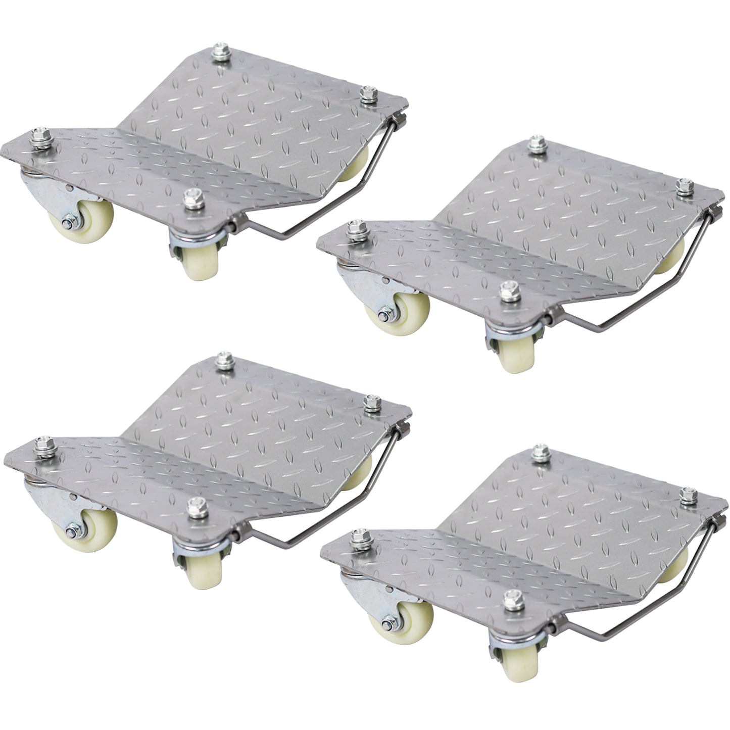 Car Dolly, Heavy Duty Wheel Dolly,4 Tire Wheel Dolly Car Stakes 6000lbs Capacity image 1