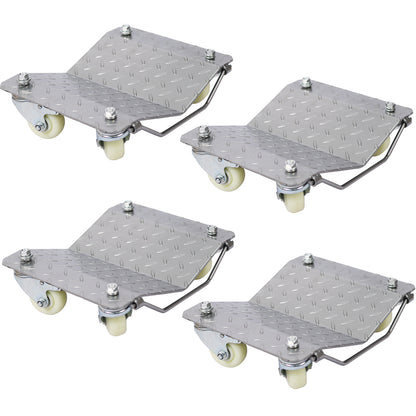 Car Dolly, Heavy Duty Wheel Dolly,4 Tire Wheel Dolly Car Stakes 6000lbs Capacity image 1