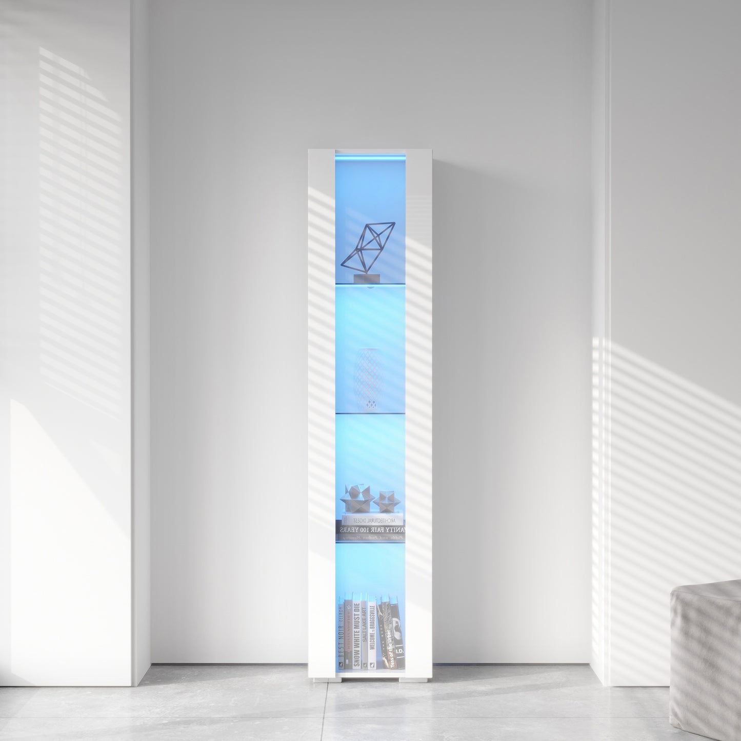 Side cabinet with aluminum strip lamp, image 4