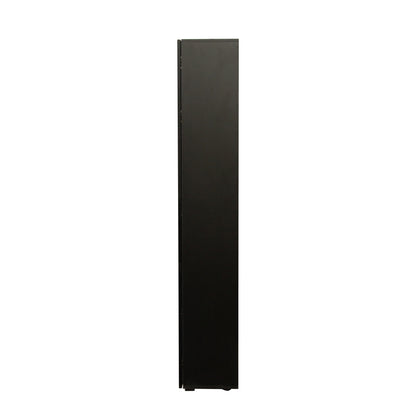Black side cabinet with aluminum strip lamp,With large storage space image 11