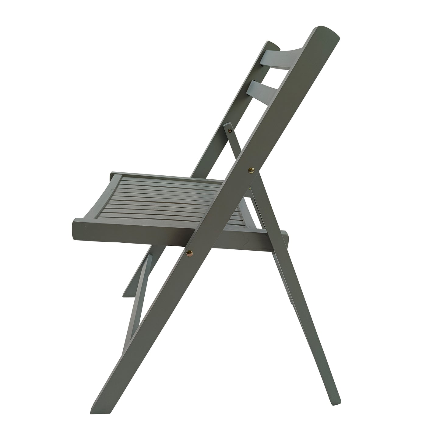 Furniture Slatted Wood Folding Special Event Chair - Gray, Set of 4, FOLDING CHAIR, FOLDABLE STYLE image 5