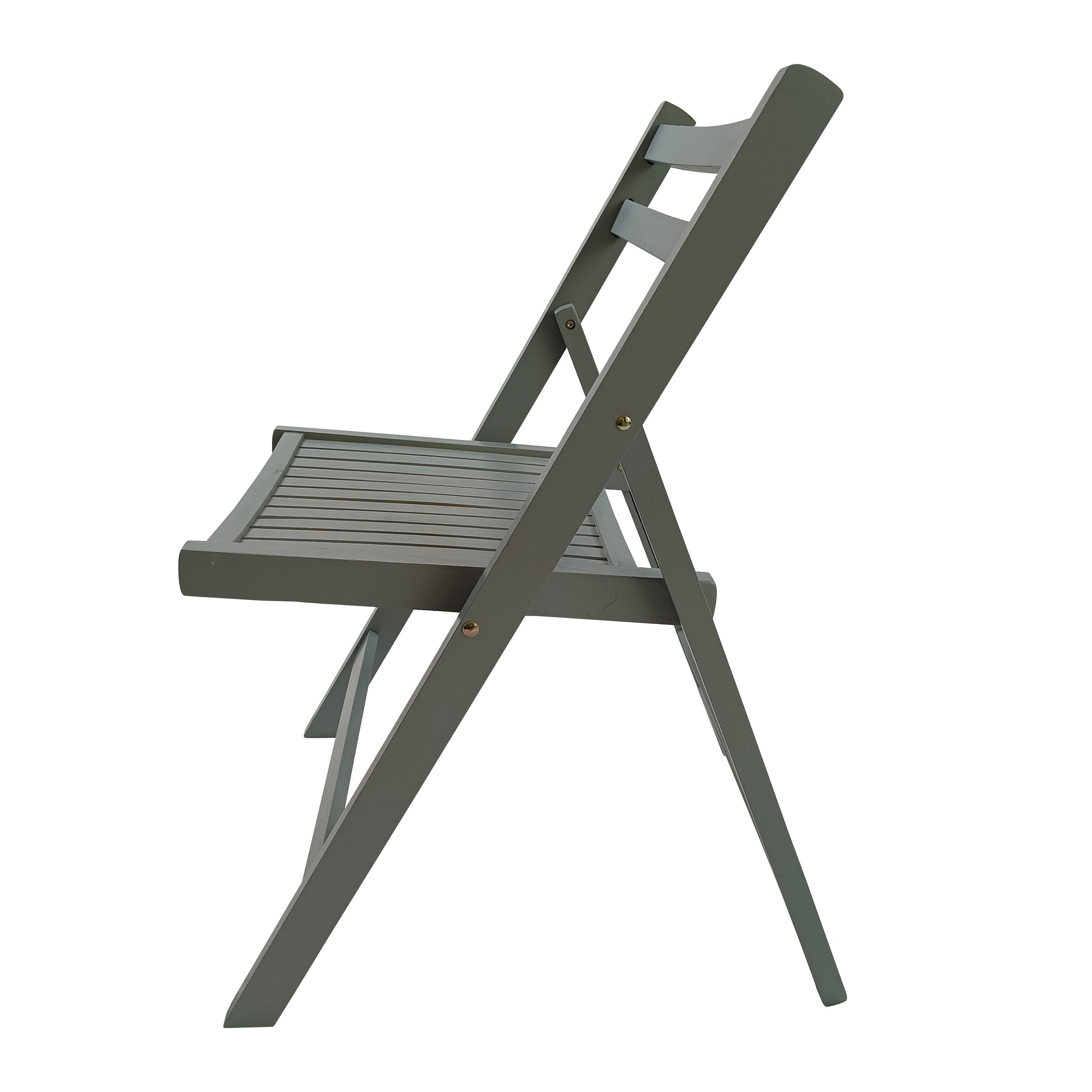 Furniture Slatted Wood Folding Special Event Chair - Gray, Set of 4, FOLDING CHAIR, FOLDABLE STYLE image 5