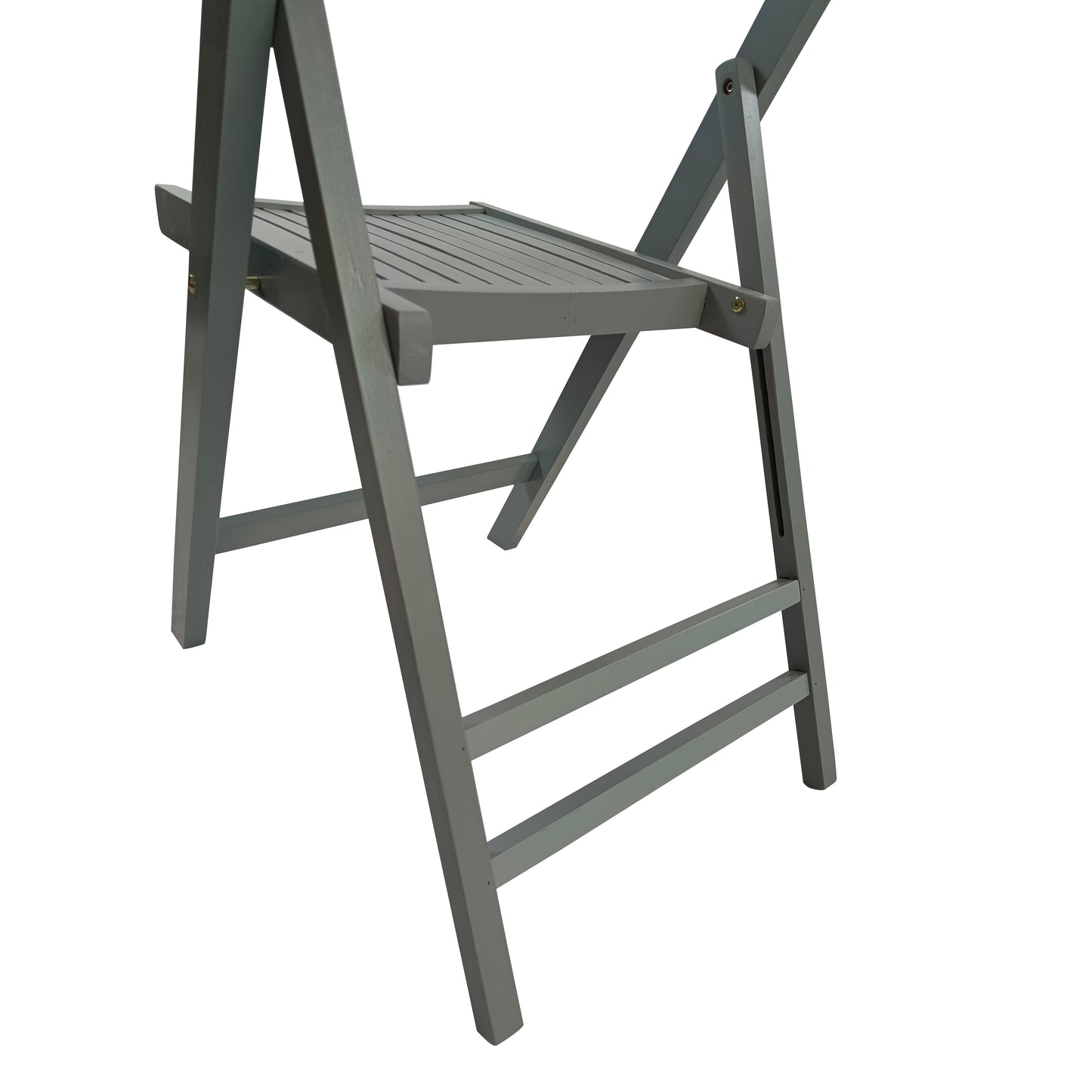 Furniture Slatted Wood Folding Special Event Chair - Gray, Set of 4, FOLDING CHAIR, FOLDABLE STYLE image 8